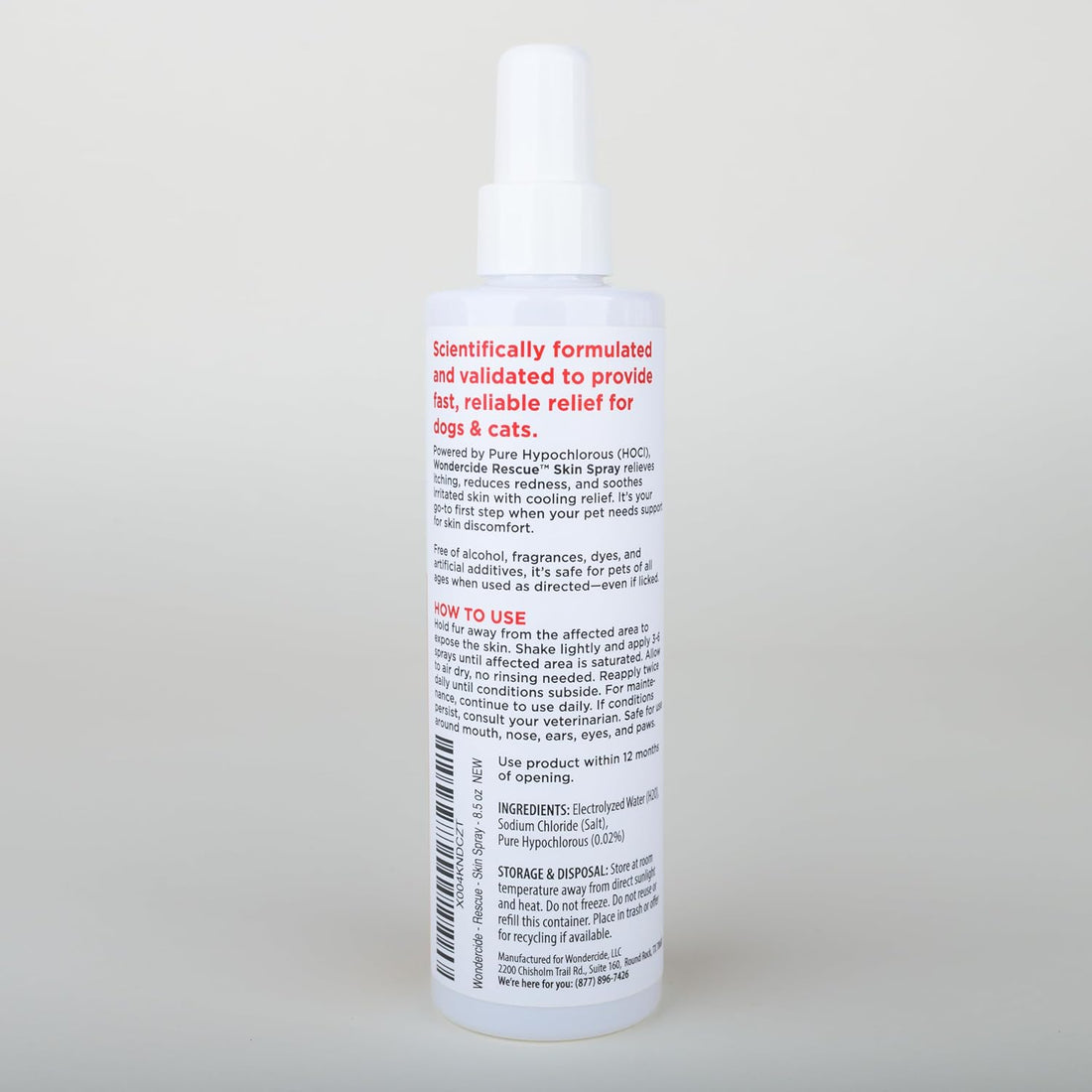 Wondercide Rescue - Skin Spray for Dogs and Cats - 8.5 oz