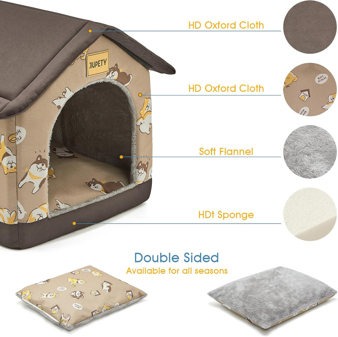 Dog House Indoor, L Size Indoor Dog House for Medium Dog