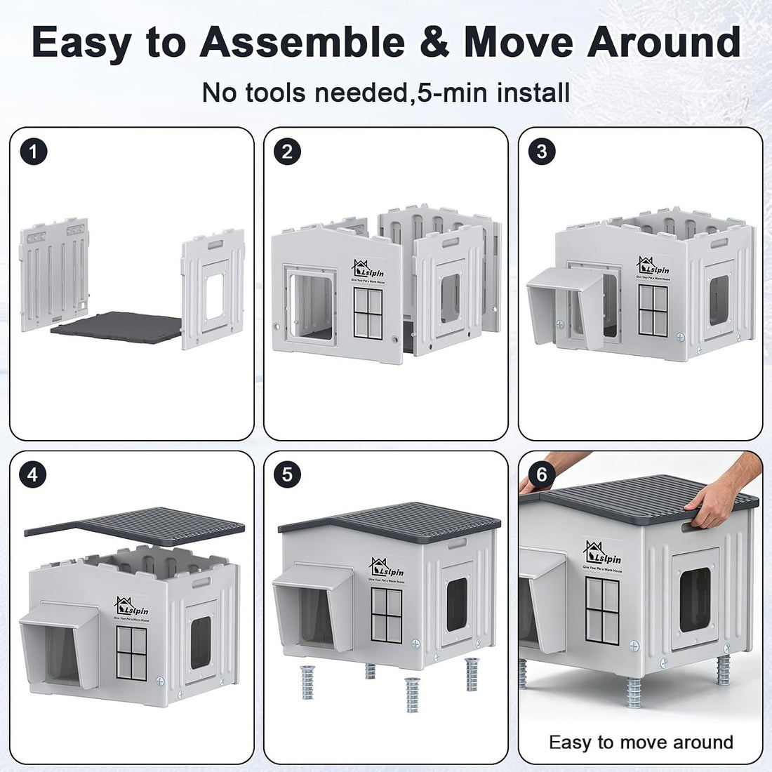 Indestructible Heated Cat House for Outside