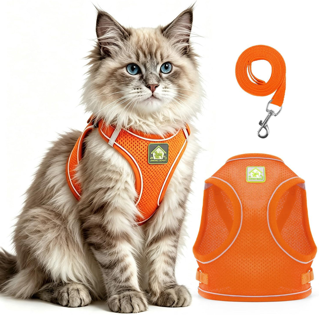 Cat Harness and Leash, Cat Harness Escape Proof, Adjustable Vest