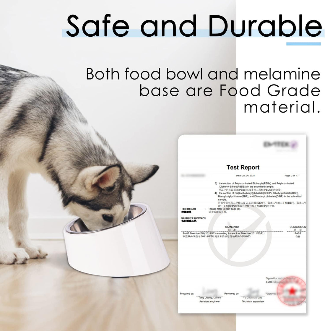 SuperDesign Mess Free 15° Slanted Bowl for Dogs and Cats