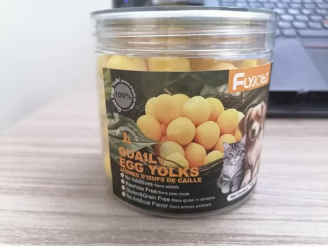 Dehydrated Quail Egg Yolk Snacks for Cats and Dogs Training