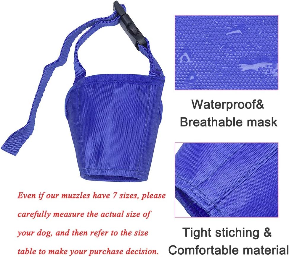 Coppthinktu Dog Muzzle Suit 7PCS Muzzles for Biting Dog Mouth Cover