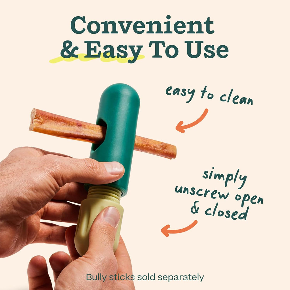 WOOF BullySafe - Bully Stick Holder - Durable Dog Chew Holder for Safe
