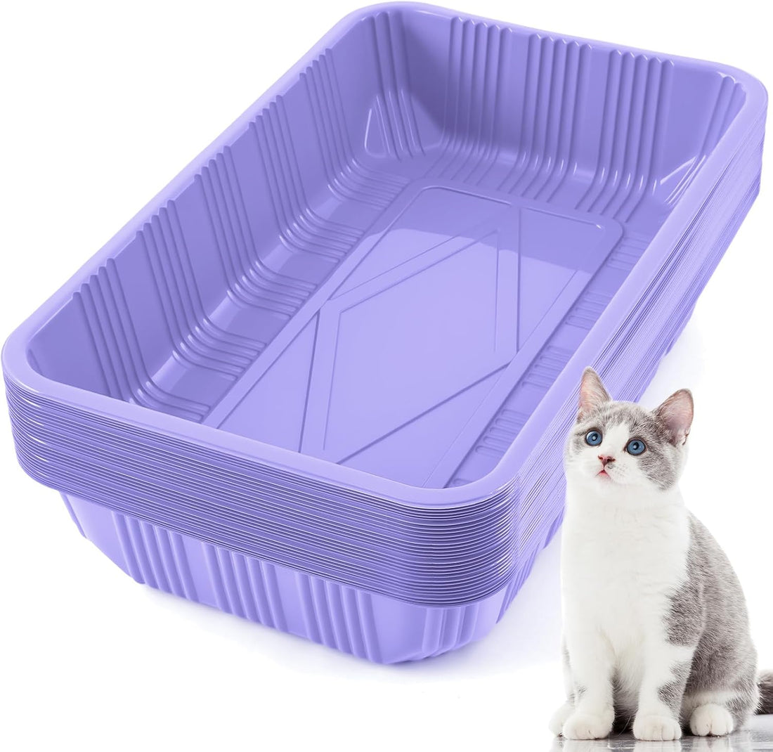 Tessco for you 30 Pack Disposable Litter Boxes for Cats