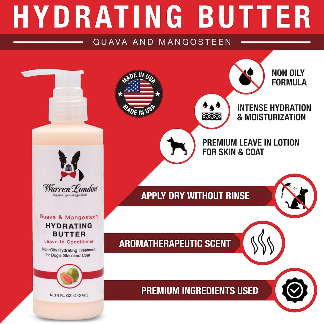 Warren London 8oz Butter Combo - Premium Dog Shampoo & Conditioner