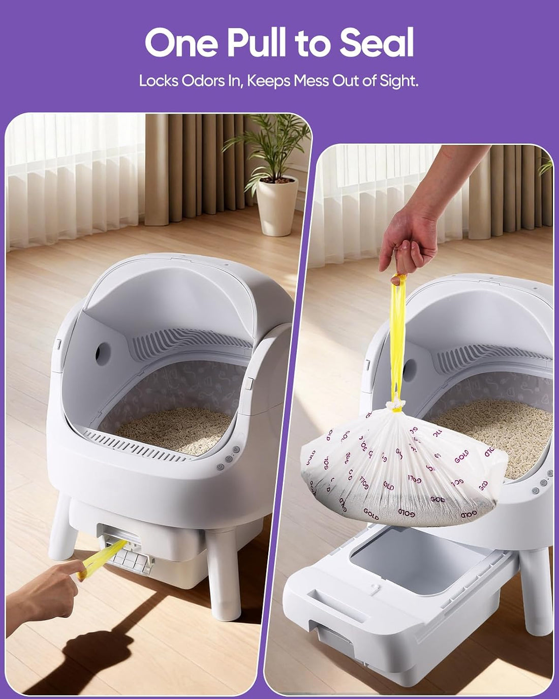 180 Count Automatic Cat Litter Bags for Pet Pivot 11/12