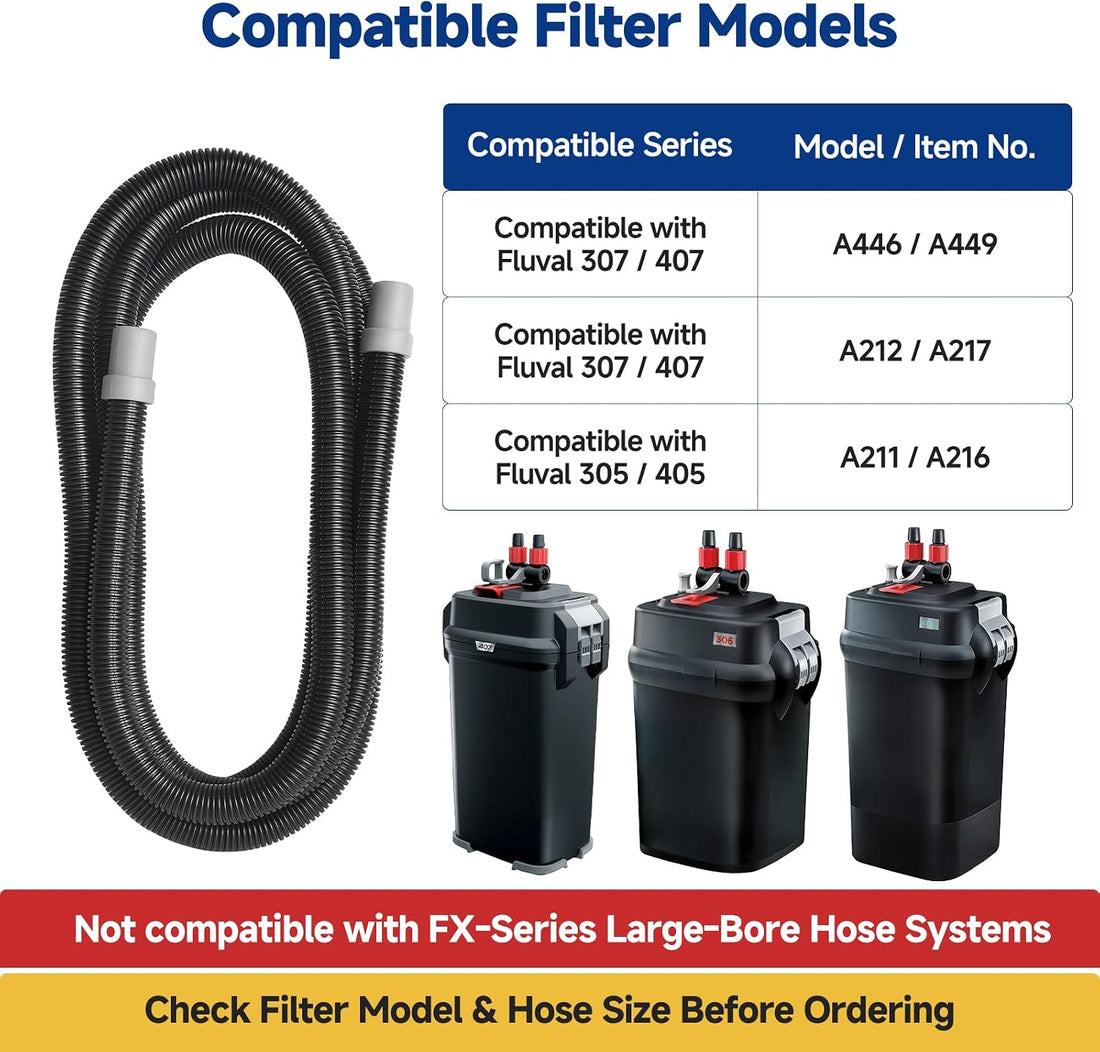 A20015 Ribbed Hosing 9.8 ft / 3 m x 17 mm Canister Filter Hose