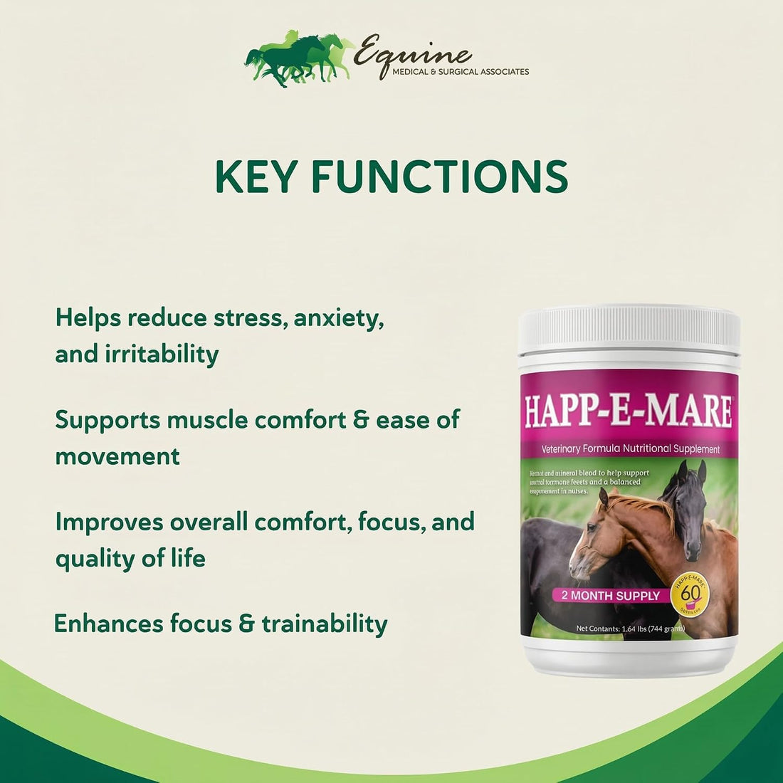 Equine Calming Supplement for Mares, Supports Balanced Behavior
