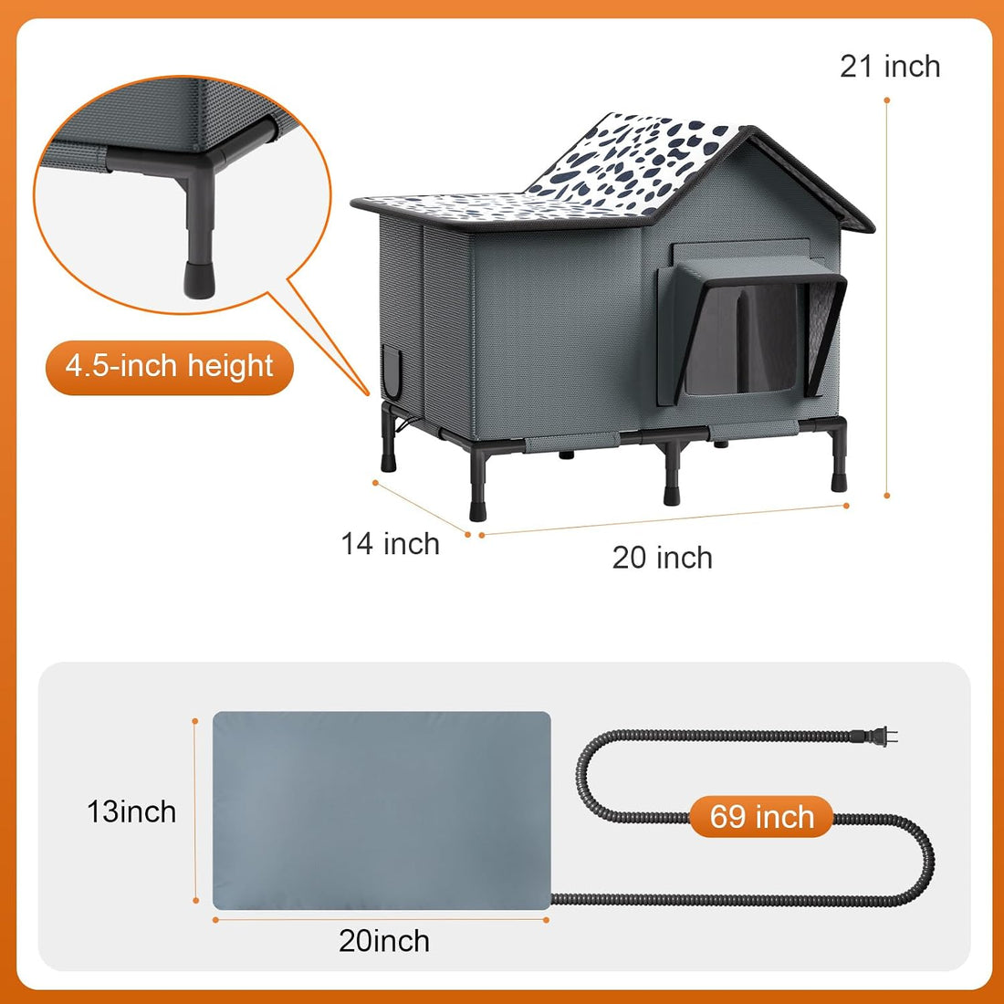 Heated Cat House for Outside