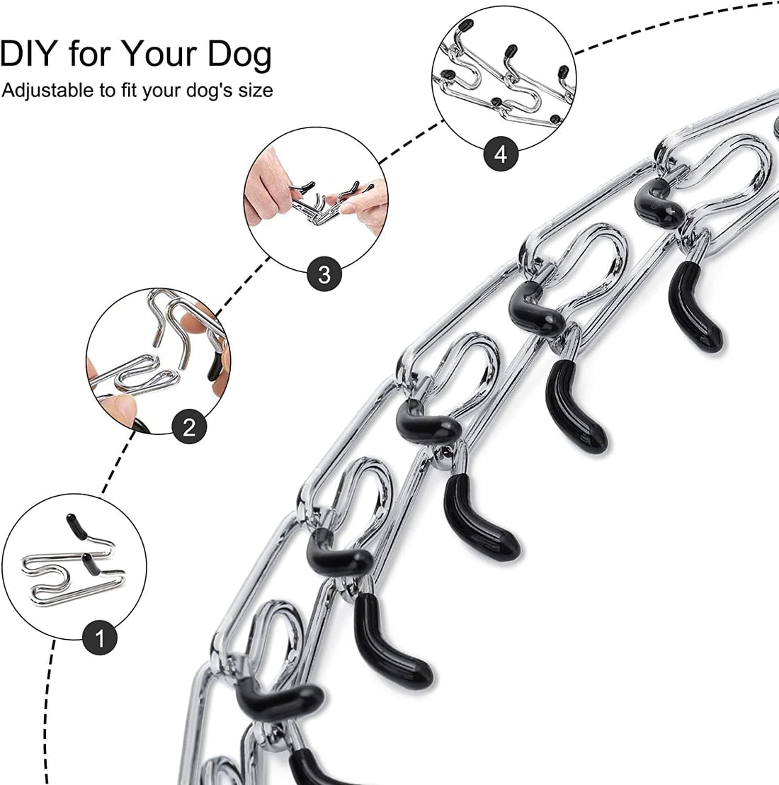 Pinch Collar for Dogs Adjustable Dog Training Collar