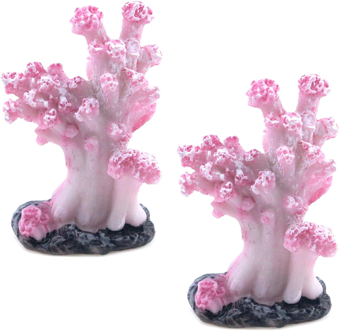 Semetall 2Pcs Sea Coral Aquarium Ornament