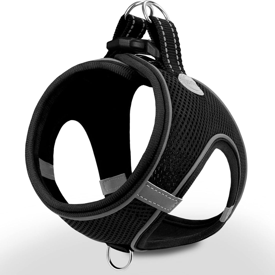 Joytale Step-in Dog Harness, Soft Breathable Mesh, Black M
