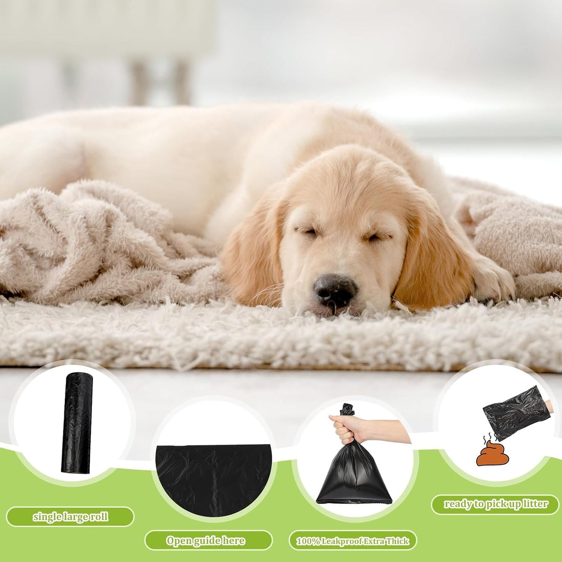 Sherr Dog Poop Bags, 10 Rolls of 200, 2000 Counts