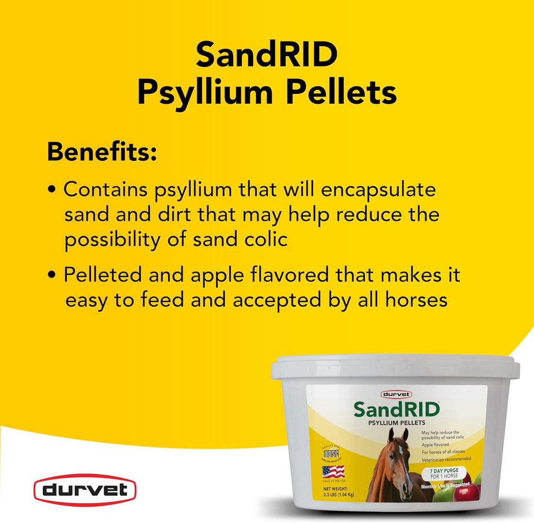 Durvet/Equine 699696 Sandrid Psyllium Pellets Value Pack for Equine