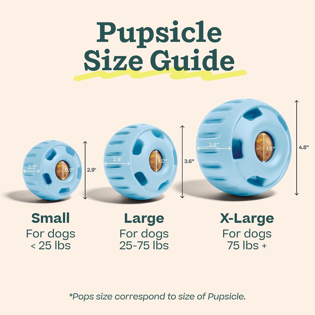 WOOF Pupsicle Party Pack - Large Blue Pupsicle + Large Birthday Pops