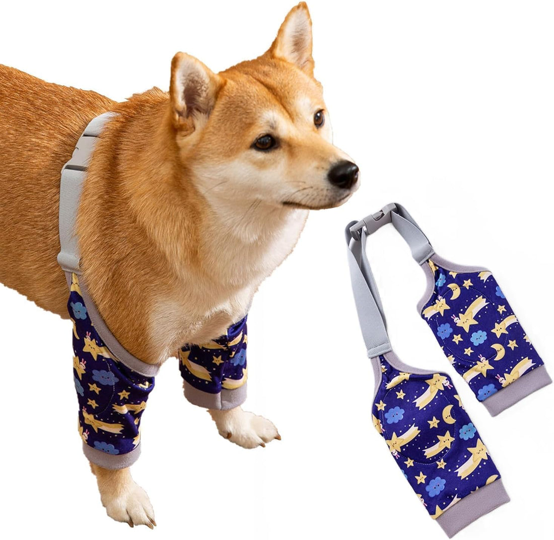 MANON ROSA Dog Elbow Pads – Knee Wrap Front Leg Sleeves for Large Dogs