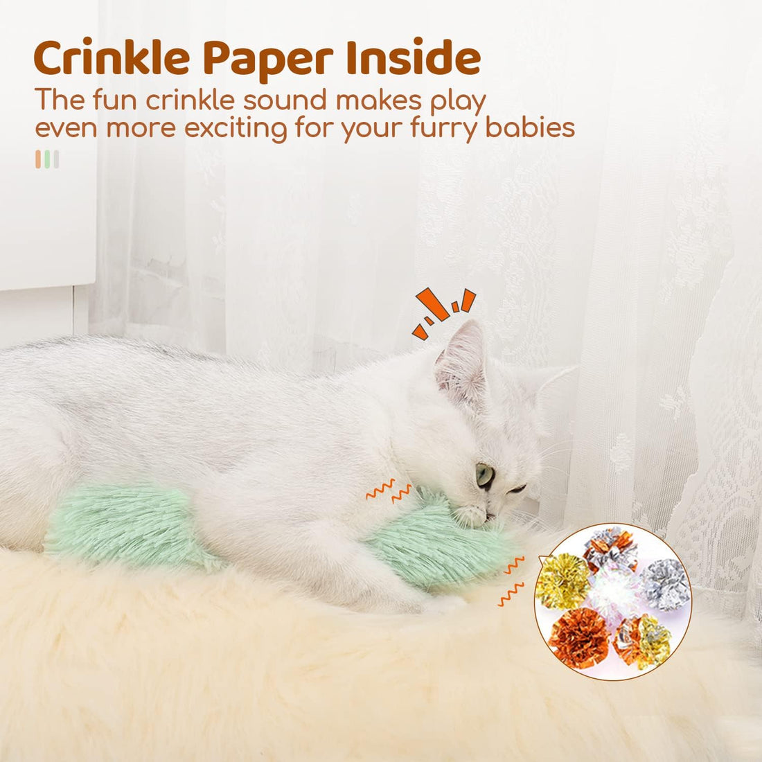 Potaroma Cat Toys Pillows, 3 Pack