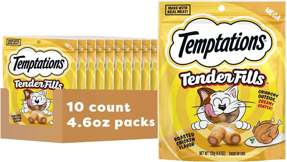 Temptations Tender Fills Adult Cat Treats, Festive Feast Flavor