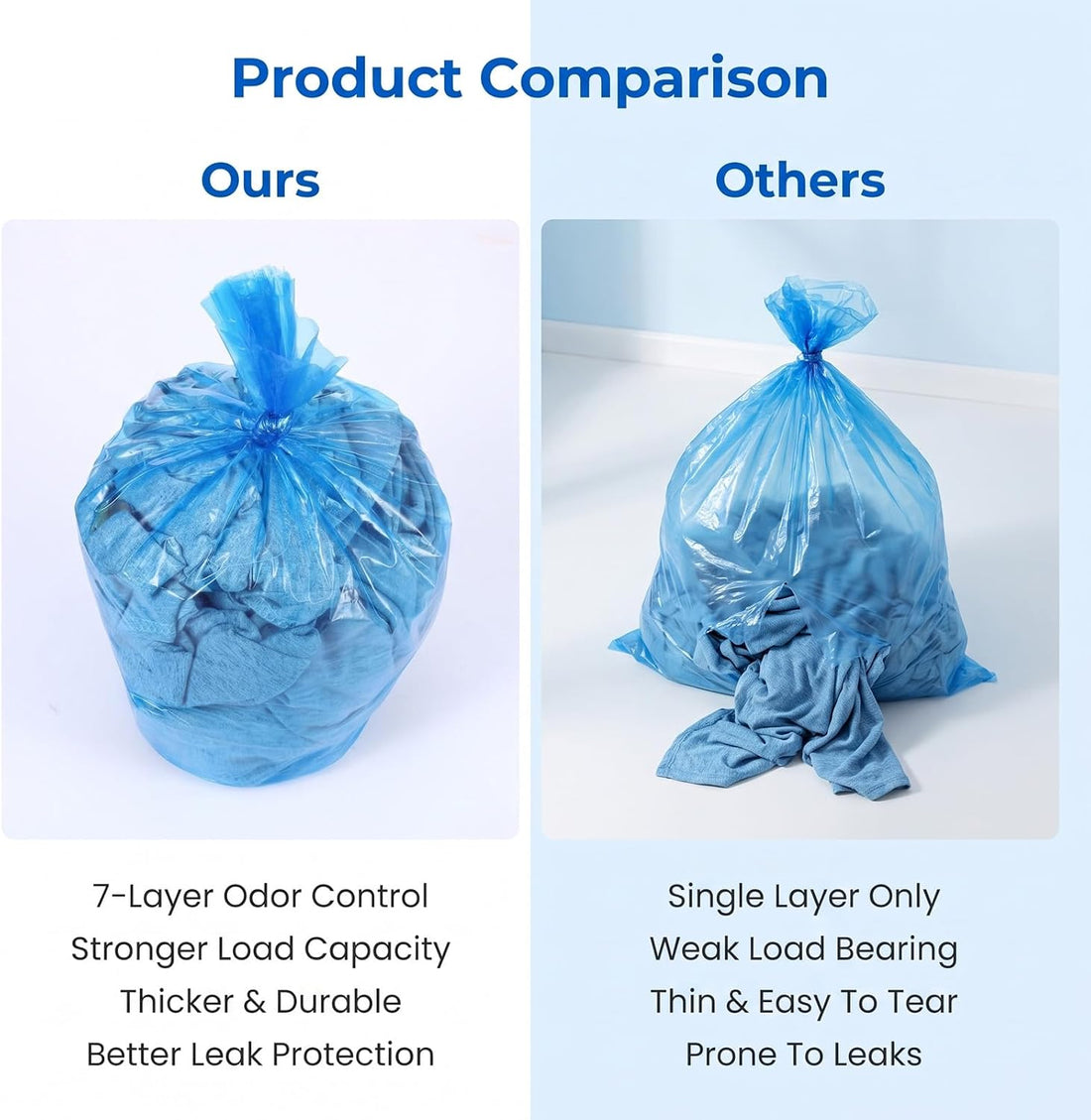 24 Pcs Cat Litter Refill Bags, Durable Universal Cat Litter Refills