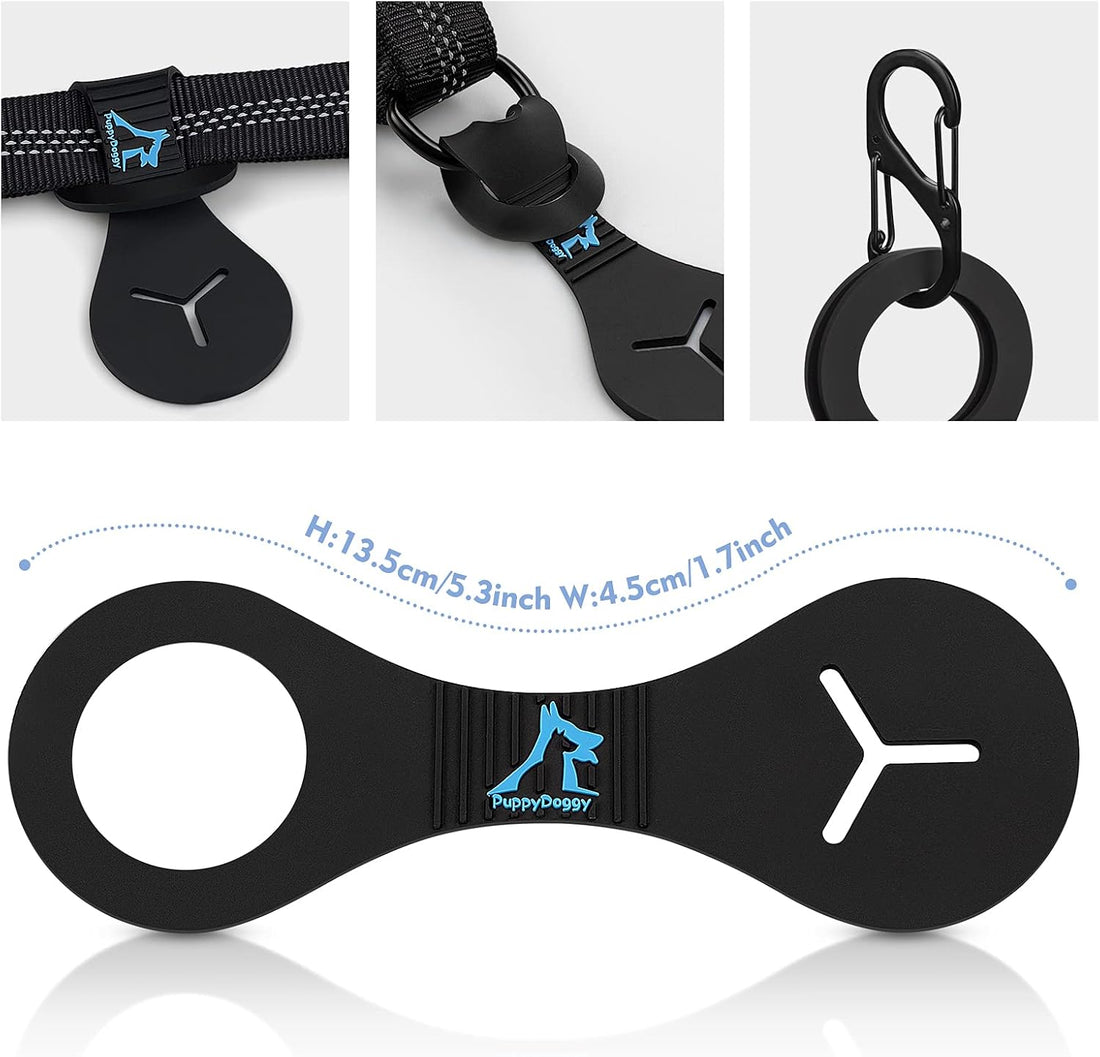 PuppyDoggy Dog Poop Bag Holder for Leash Waste Bag Carrier Dog Poop