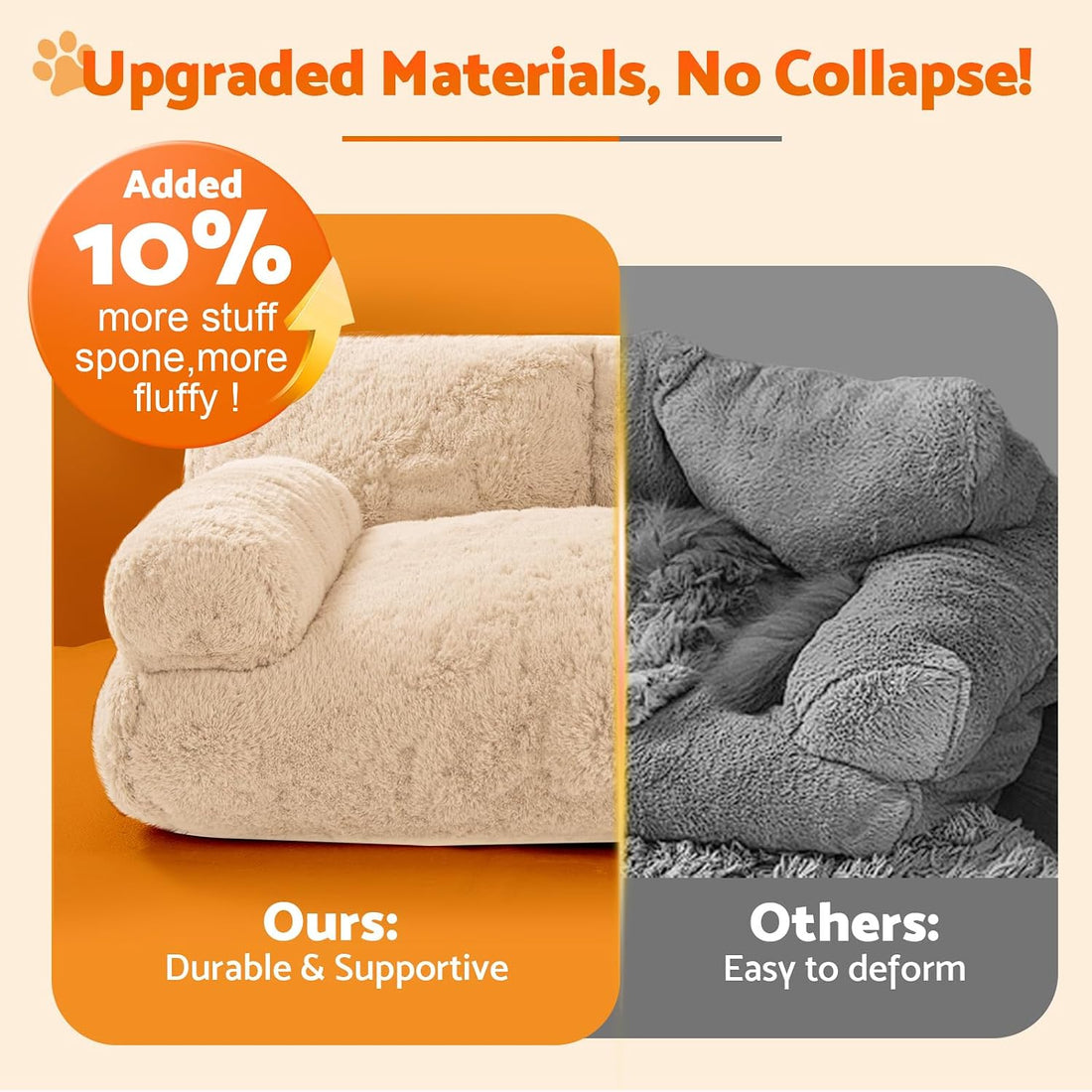 Gimars Large Cat Bed for Indoor Cats