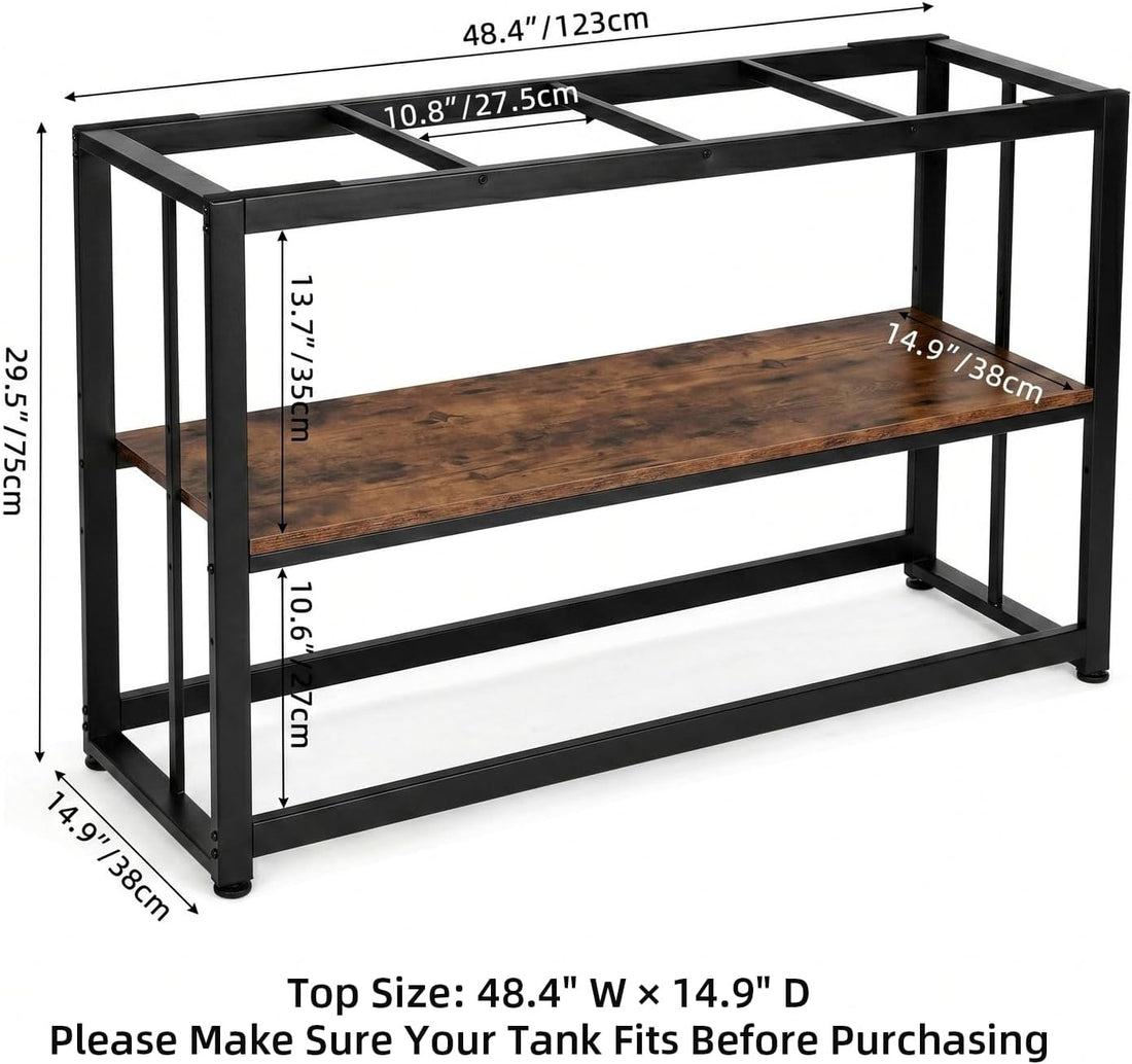VOWNER 55-75 Gallon Fish Tank Stand, Metal Aquarium Stand