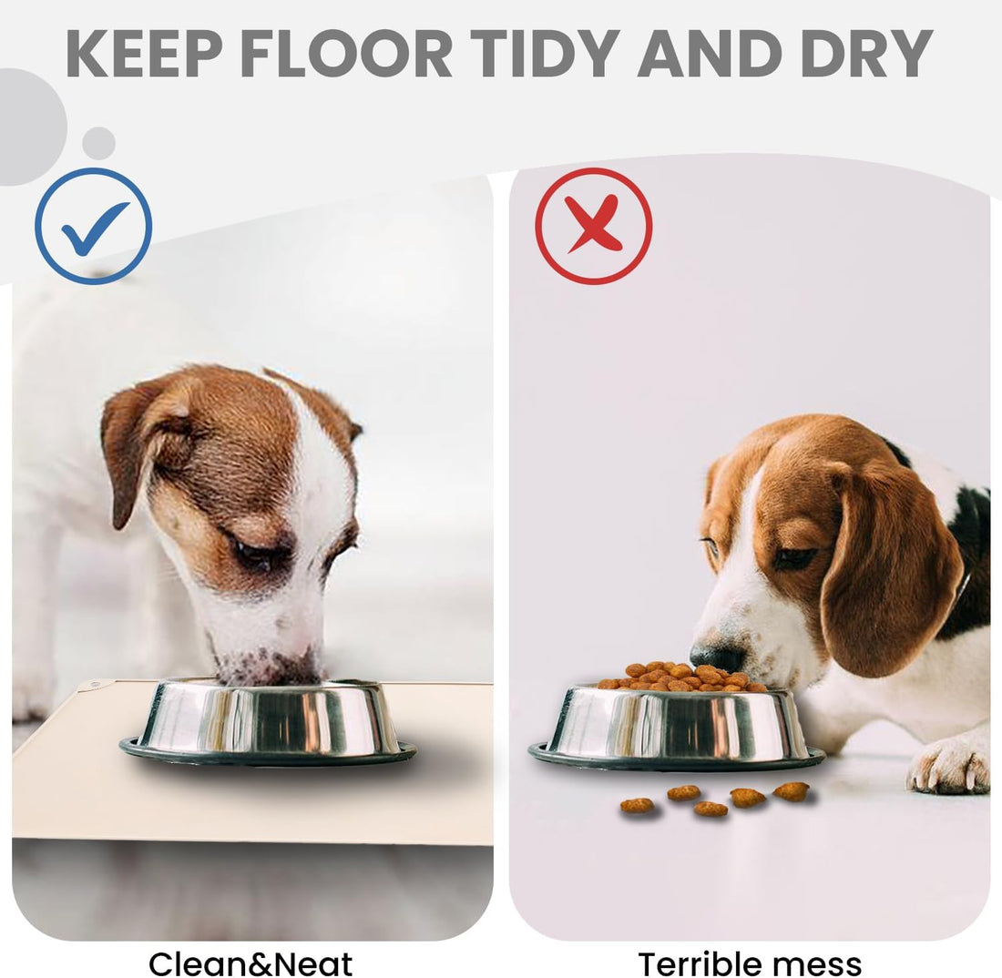 WePet Non-Slip Waterproof Pet Feeding Mat, 20x12 Inch