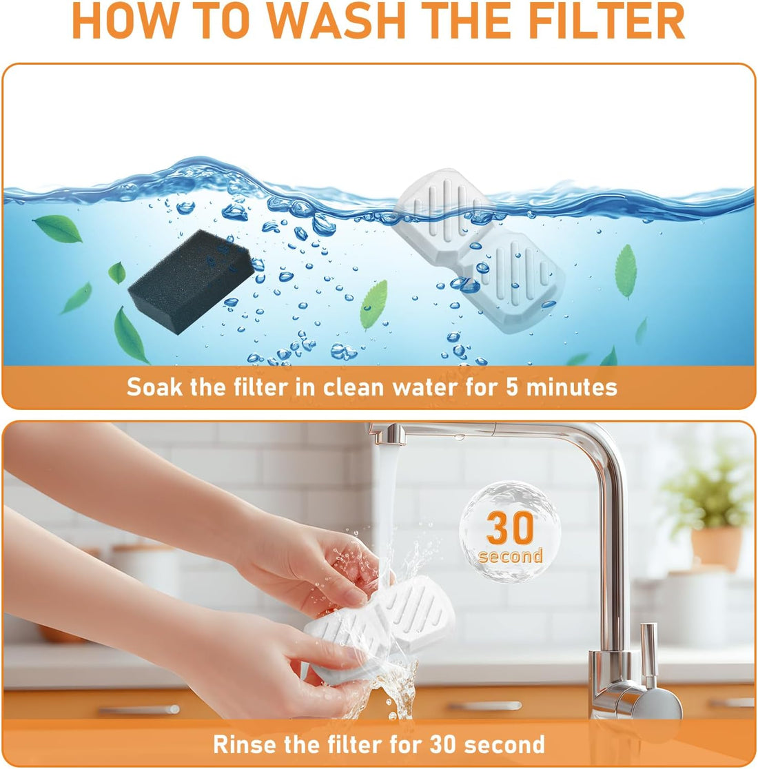 8 Pack Cat Water Fountain Filters Replacement