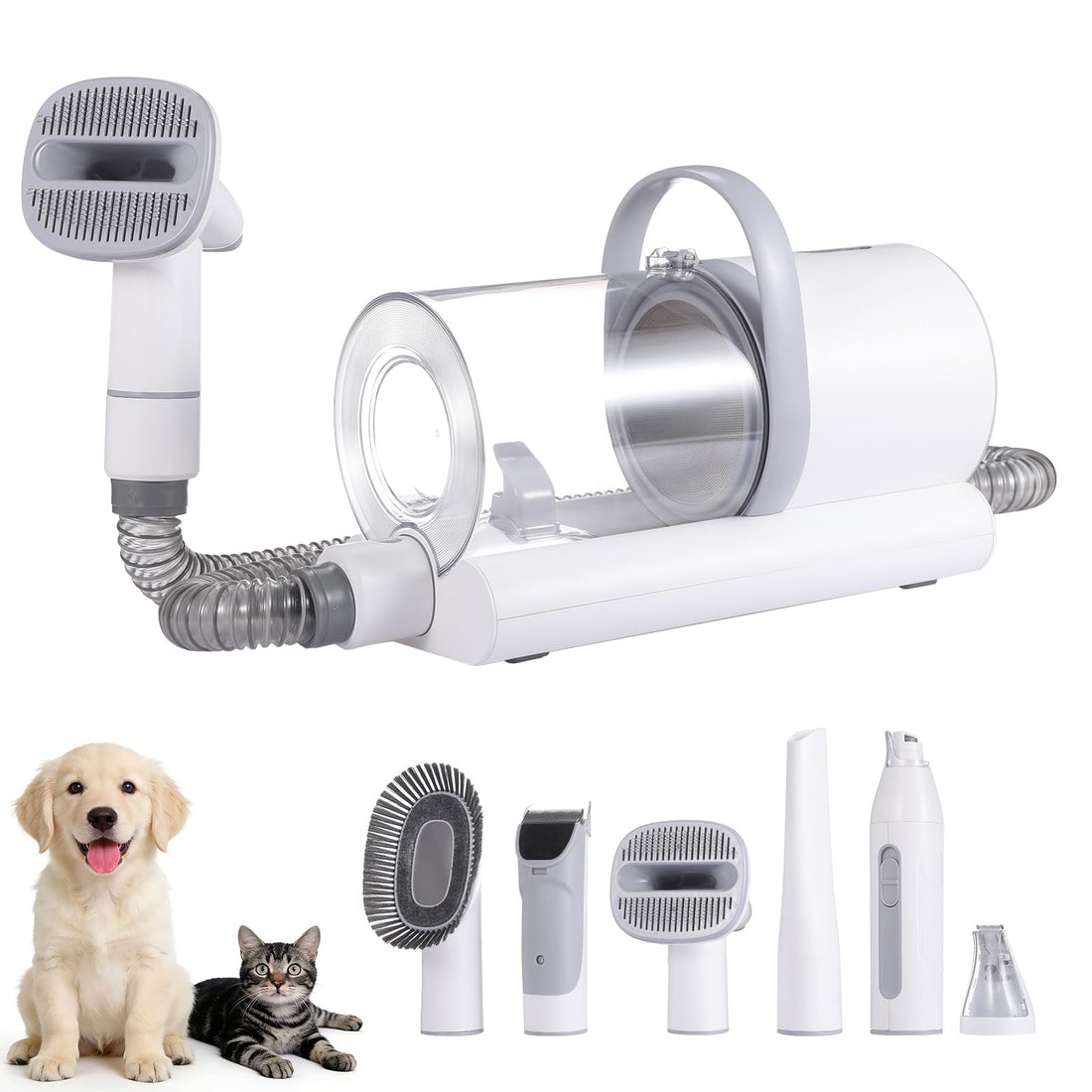 ZKSCOOL Dog Grooming Kit & Dog Grooming Vacuum with Suction