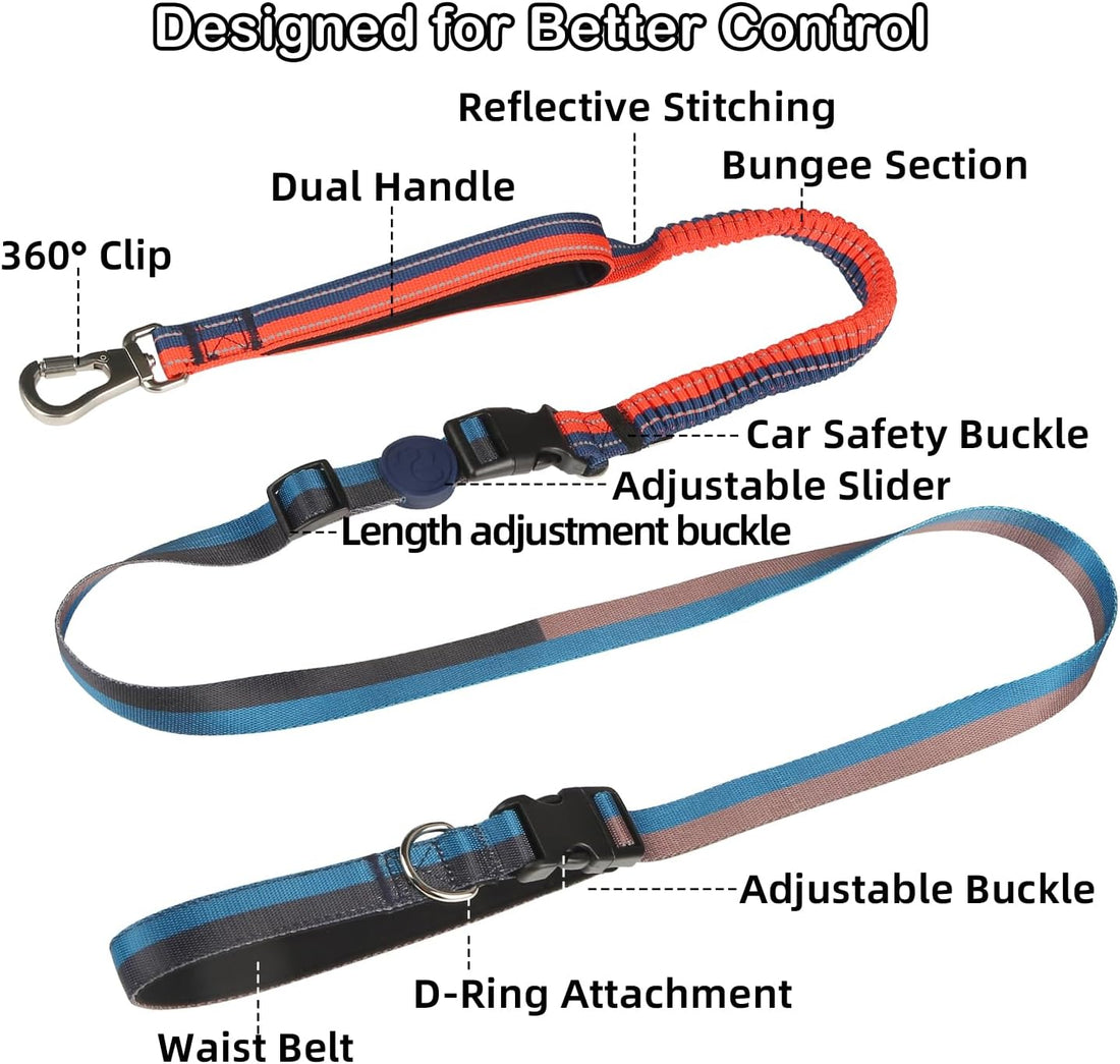 EVERKING Hands-Free Dog Leash with Waist Belt for Running & Walking