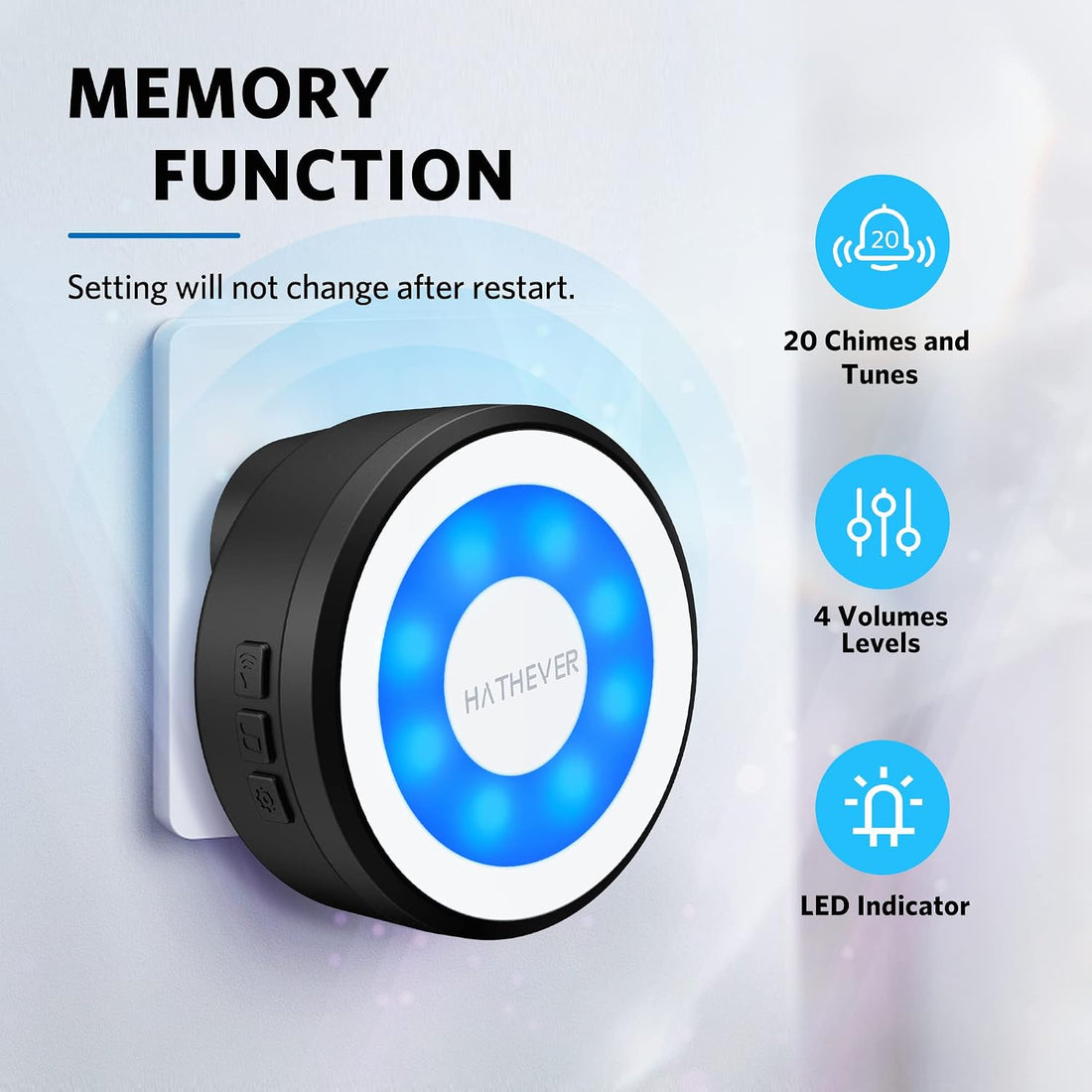 Wireless Dog Doorbell to Go Outside with 4 Notification Modes