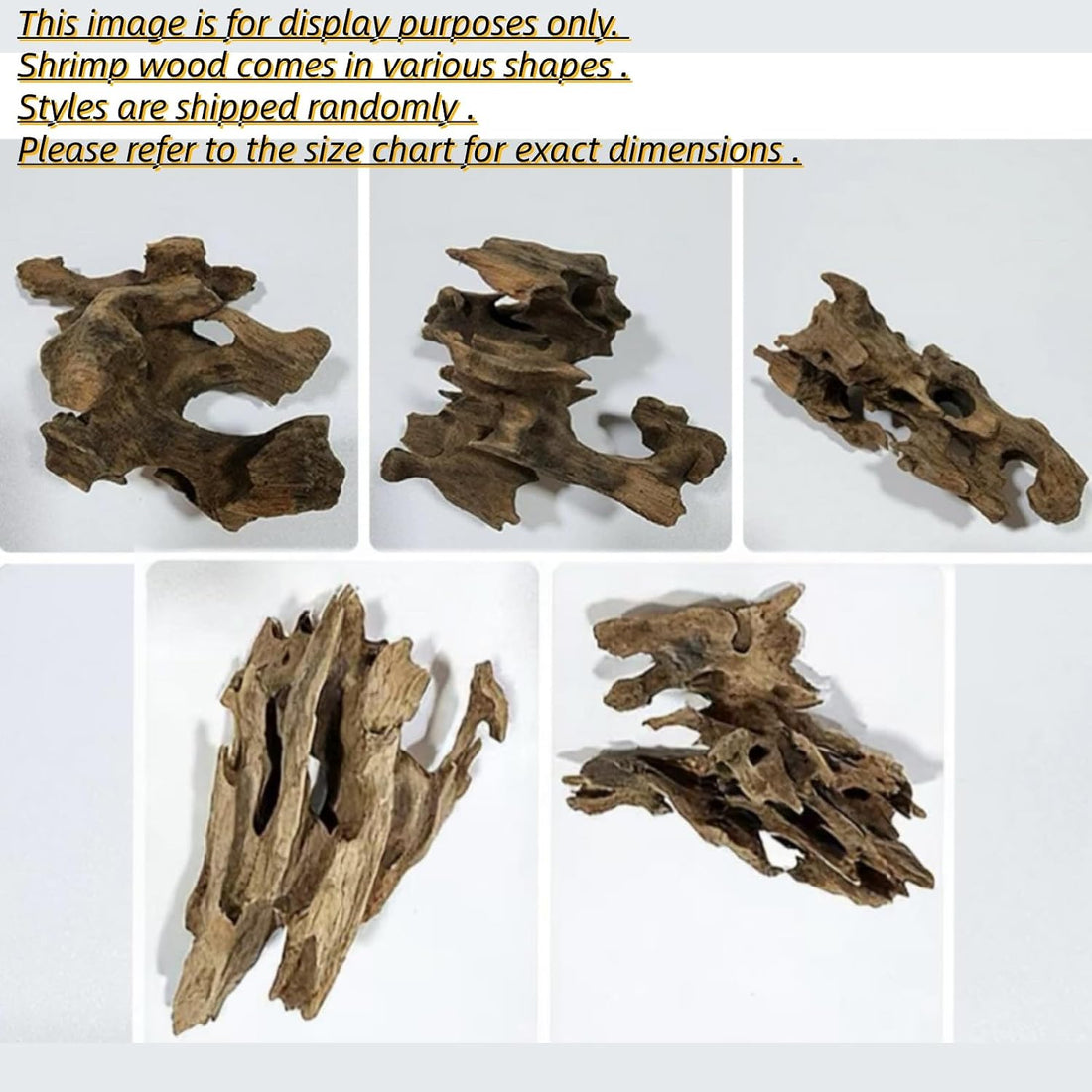 Aquarium Driftwood Shrimp Wood Natural Trunk & Assorted Branches
