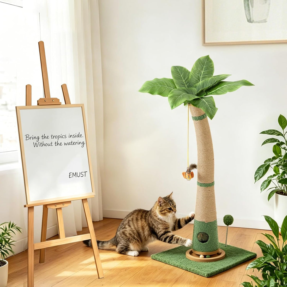 Cat Scratching Post, 40" Tall Scratcher Tree with Multiple