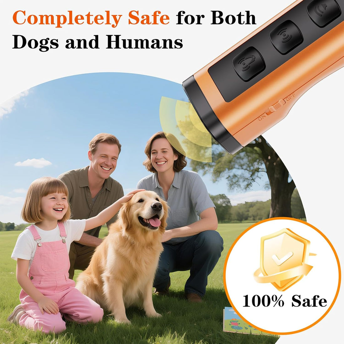 Dog Bark Deterrent Devices Rechargeable Anti-Barking Device for Dogs
