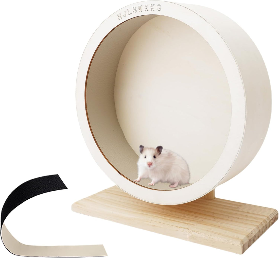 13 inch Large Silent Wooden Chinchilla Wheel with Removable Track