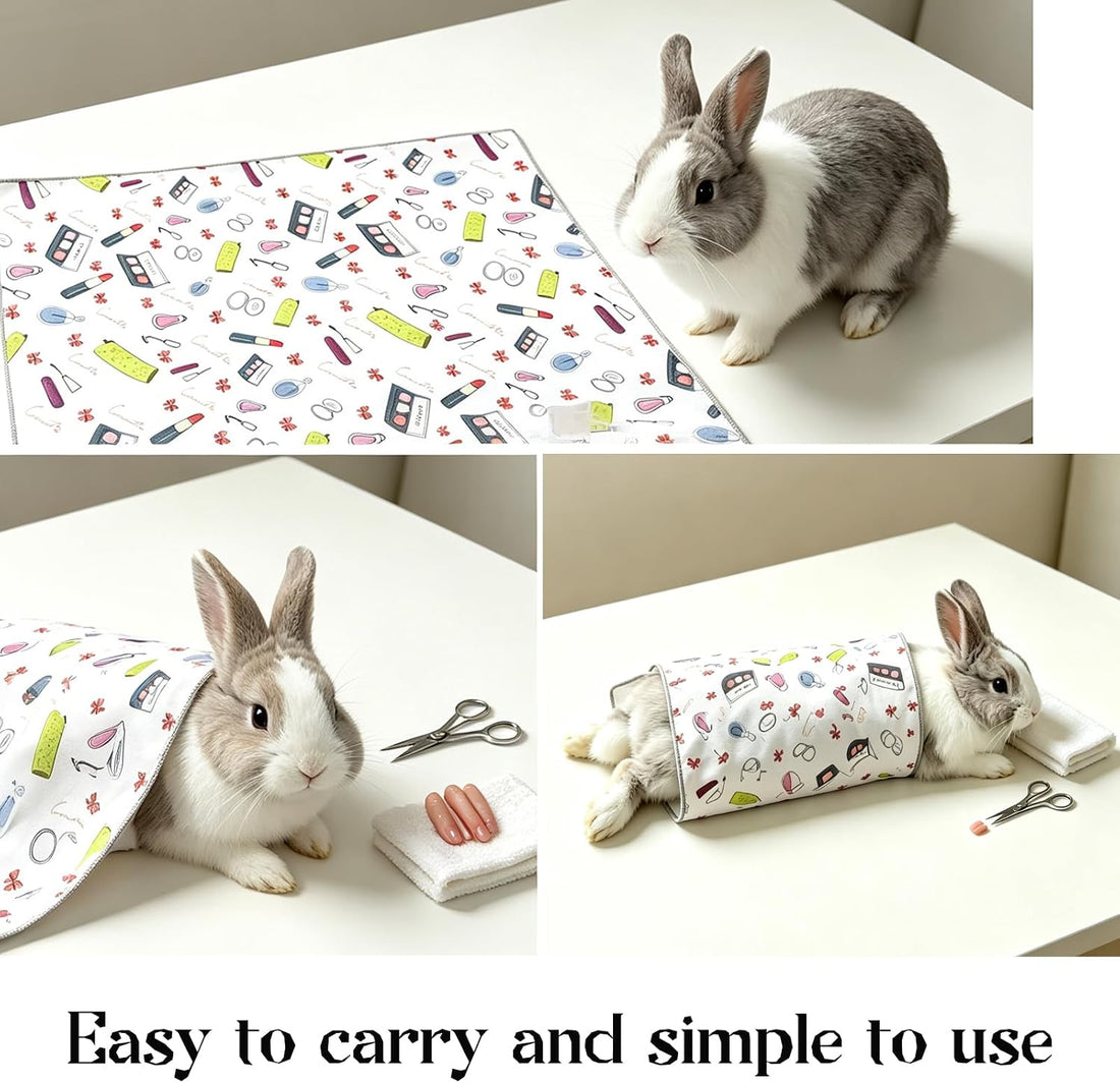 21.6" Grooming Wrap for Rabbit, Rabbit Restraint for Nail Clipping