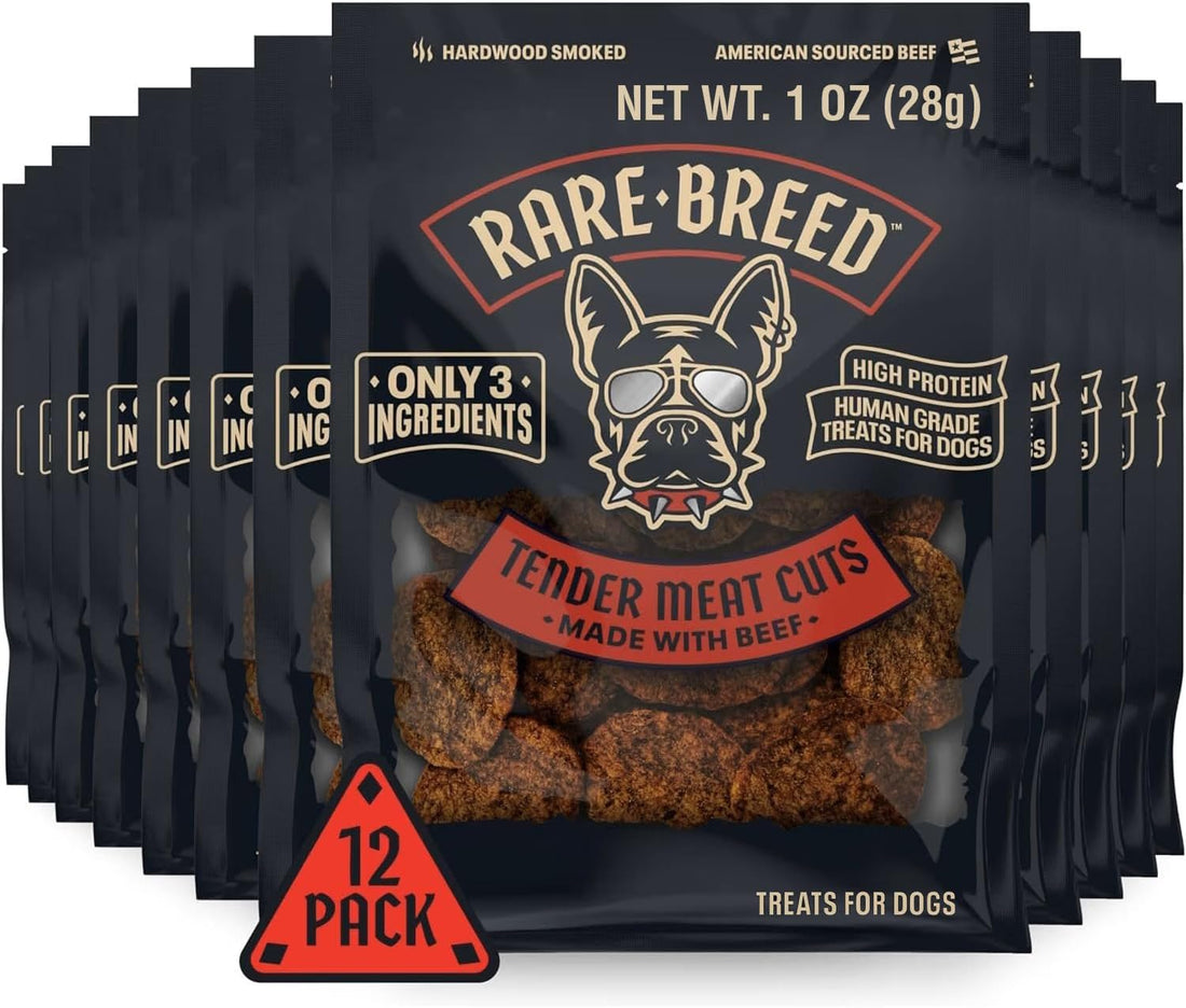 Rare Breed Soft Beef Dog Treats, Grain-Free & Human Grade - 12 oz