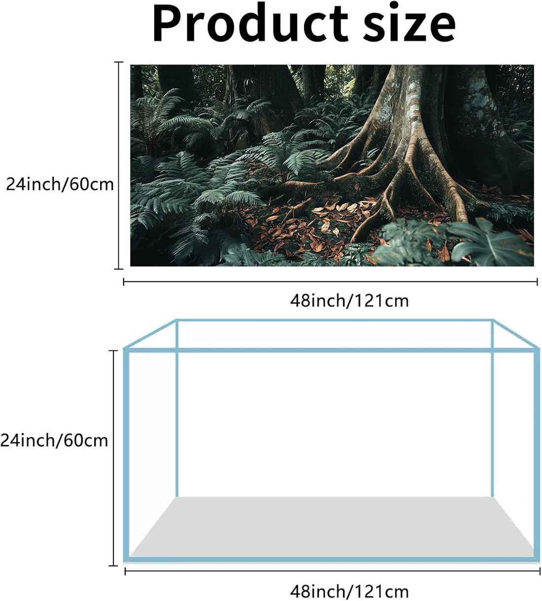 COMSUN 3 PCS Terrarium Background