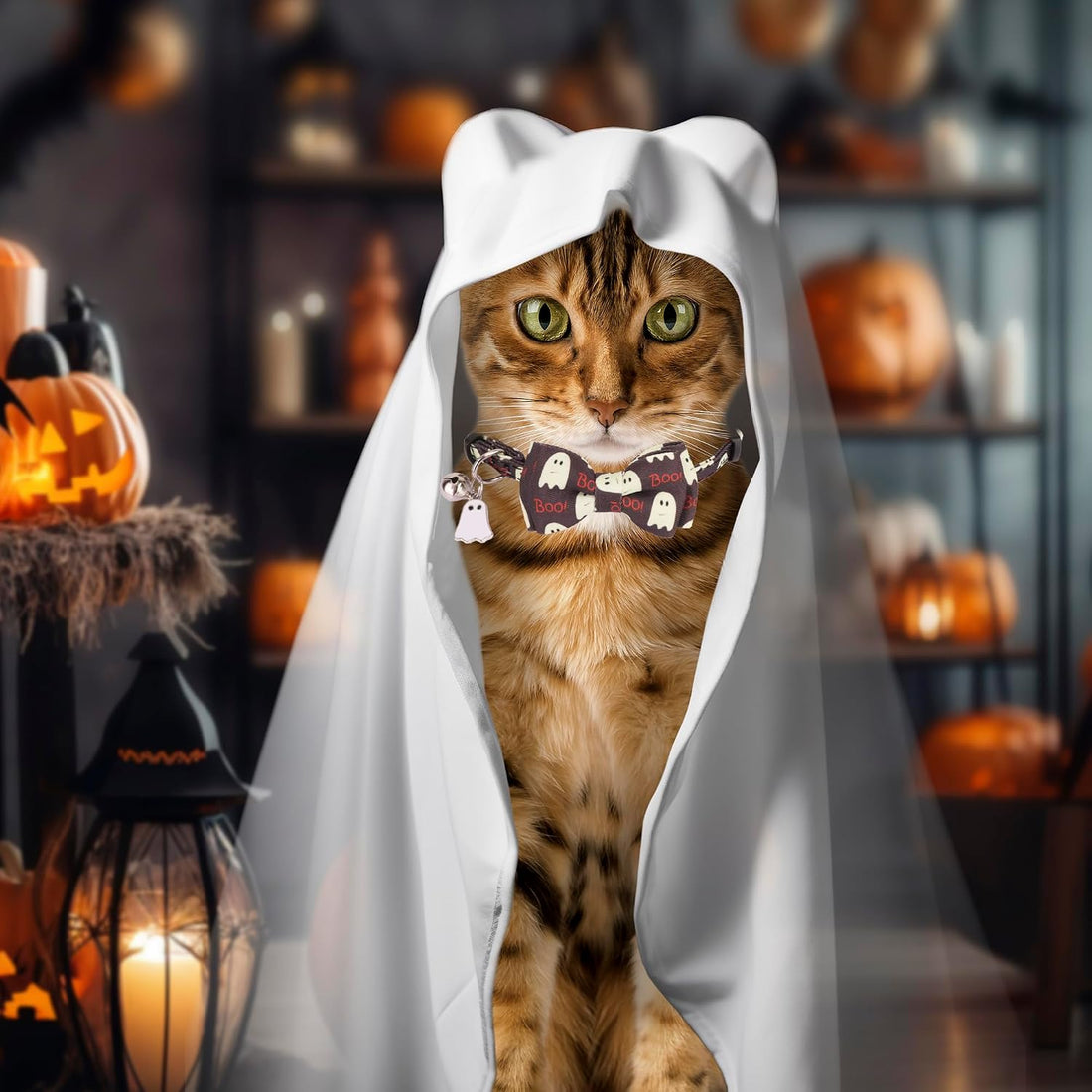 ADOGGYGO Halloween Cat Collar Breakaway