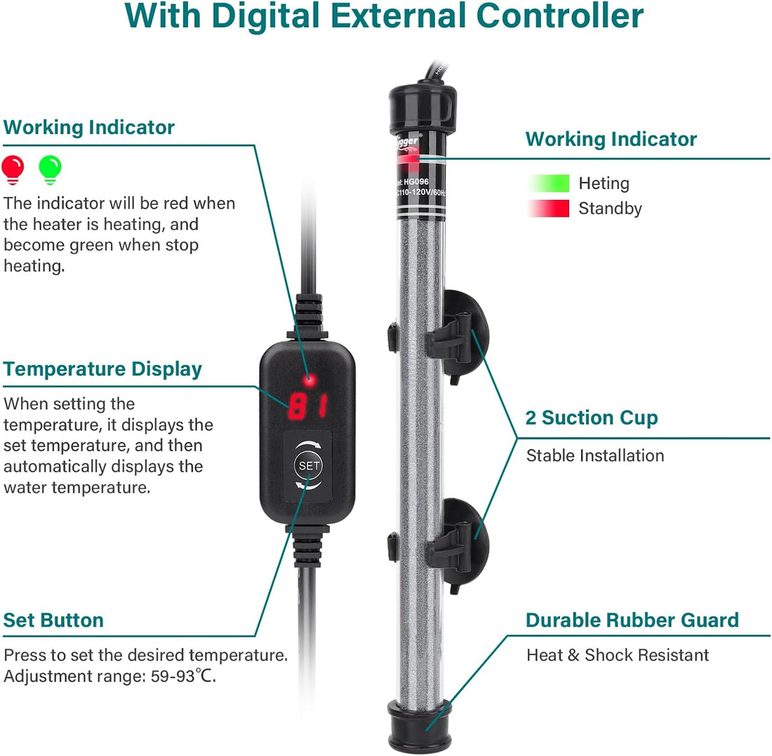 hygger Submersible Aquarium Heater