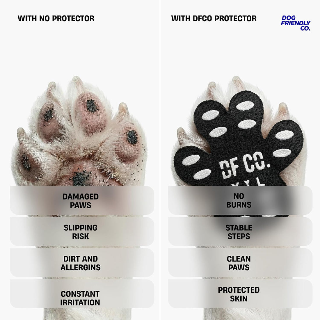 Dog Friendly Co. Single Use Dog Paw Pad Protector (X-Large, 20 Count)