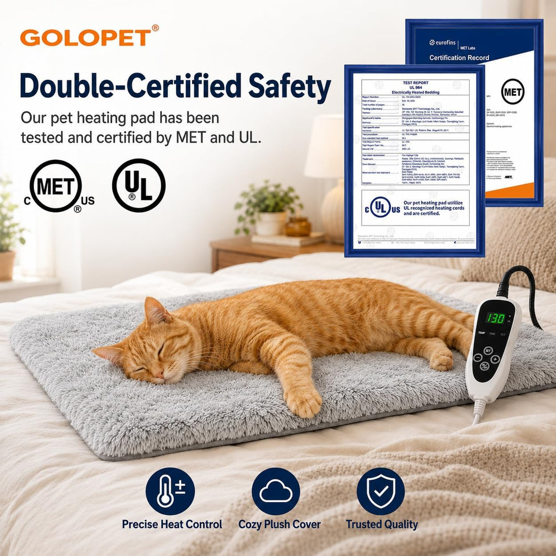 GOLOPET Extra Large Dog Heating Pad