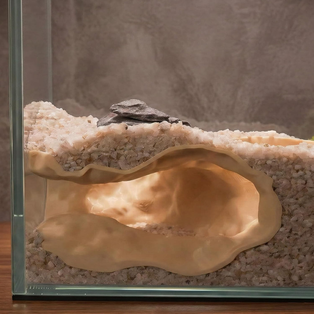 Corner Tunnel Aquarium Cave, Fish Hideout for Aquarium Decor