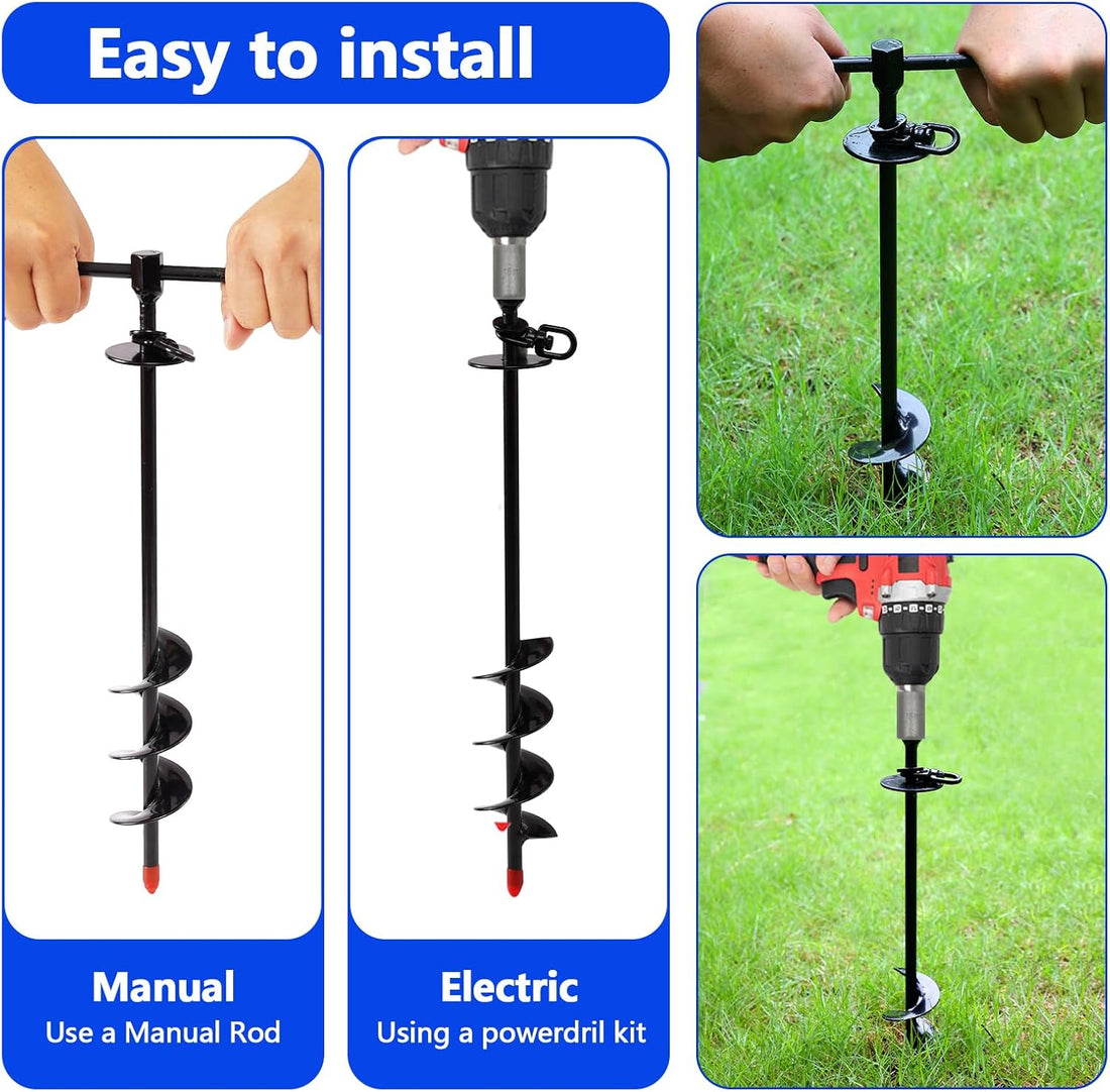 Heavy Duty Dog Tie Out Cable and Stake,30FT Rust Proof Dog Tether