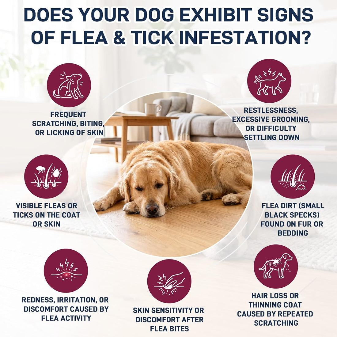 Flea & Tick Liquid Drops for Dogs, Oral Drops