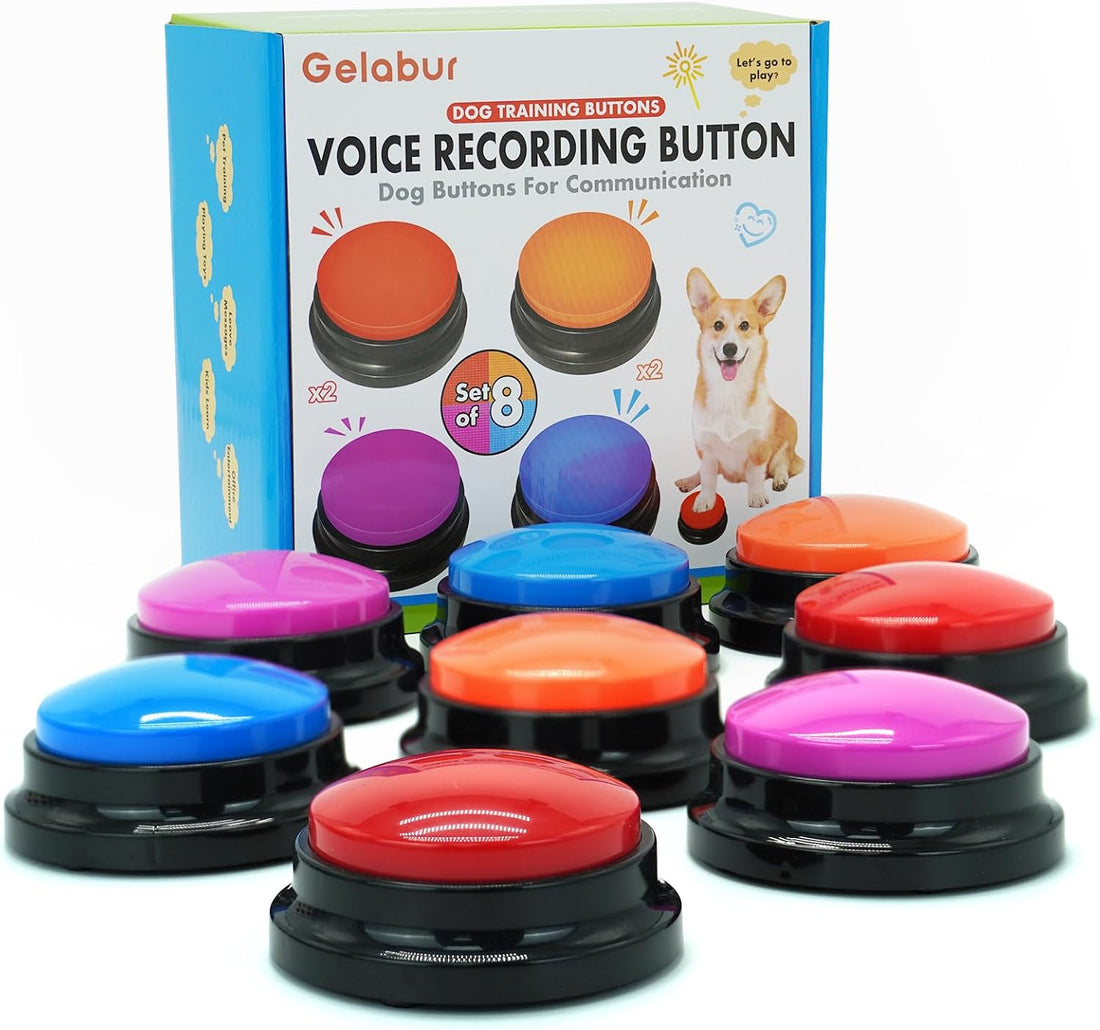 Gelabur Set of 8 Dog Buttons for Communication
