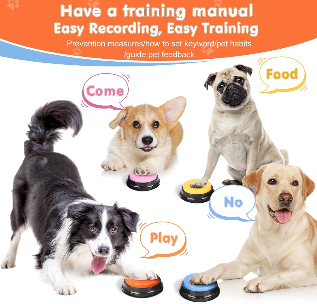 Dog Buttons for Communication,Talking Buttons for Dogs,8 Recordable