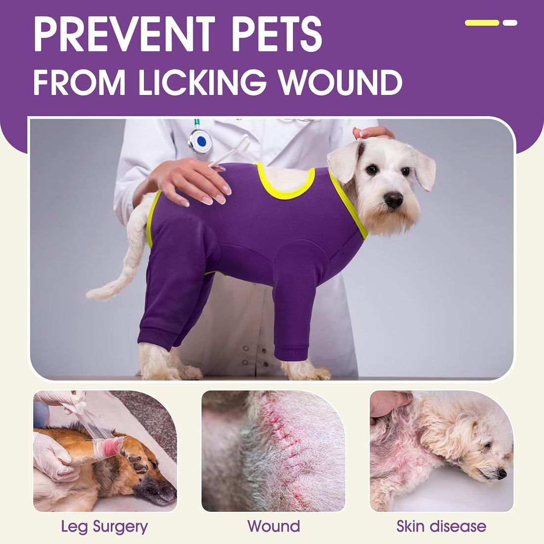 IDOMIK Dog Recovery Suit, Full Body Surgical Onesie Anti