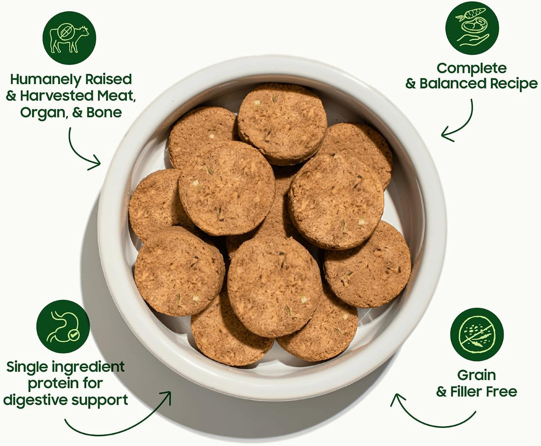 Smallbatch Pets Freeze Dried Raw Dog Food, Beef Recipe, 25 oz